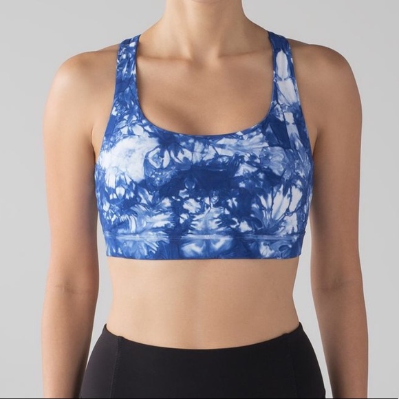 lululemon athletica Other - RARE!| Lululemon Energy Bra | Blue Tie-Die w/ Pads